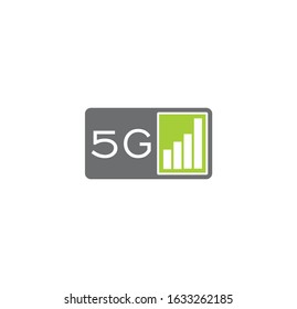 5G related icon on background for graphic and web design. Creative illustration concept symbol for web or mobile app.