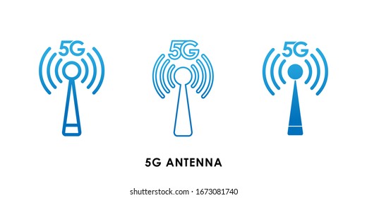 Icono de icono de 5G Router ilustración vectorial. Diseño de plantilla vectorial de conexión a Internet 5G. Ilustración vectorial de tecnología de red 5G para web, signo, símbolo, logotipo, aplicación, UI.