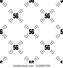 5 g nahtloses Muster einzeln auf weißem Hintergrund.