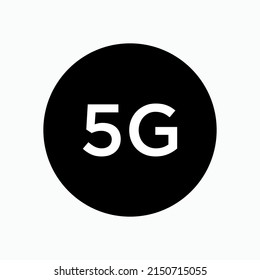 5G Signal Icon. Connection, Network Symbol - Vector,