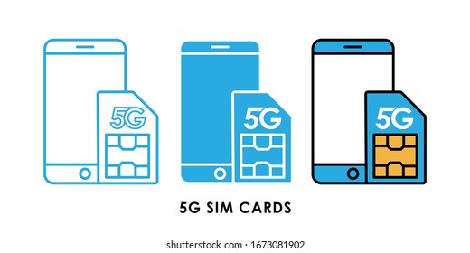 5G SIM Karten Symbol Logo Vektorillustration Illustration. Design der Vektorillustration für die Internetverbindung mit 5G. 5G SIM Karten Technologie Vektorillustration Illustration für Website, Zeichen, Symbol, Logo, App, UI.