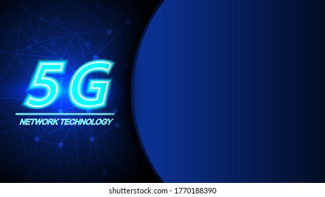 5G speed circuit technology background with hi-tech digital data connection system and computer electronic