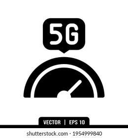 5G Speed icon vector, illustration logo template in trendy style. Suitable for many purposes.