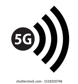 Concepto de símbolo 5g, ilustración vectorial 