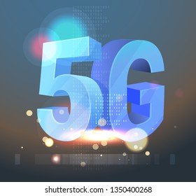 5G Technology Abstract Illustration as EPS 10 File