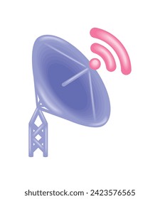 5G technology antenna illustration design