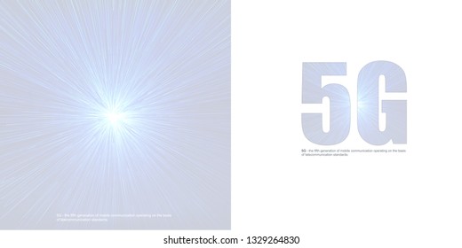 5G Technology Illustration .High Speed Internet. Wireless mobile telecommunication service concept. 