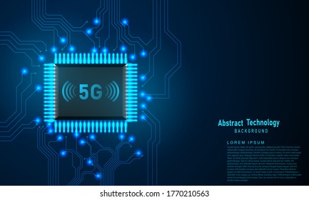 Concepto digital de diseño moderno con tecnología 5G. fondo de textura abstracta