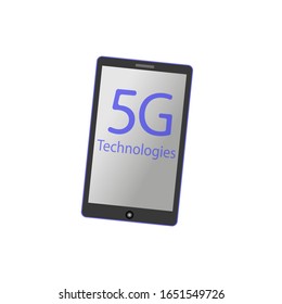 5G technology. 5G vector icon. 5g phone icon