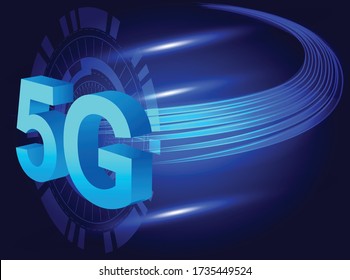 5G technology worldwide. 5G Global network concept.Wireless  network and 5G Connection technology concept