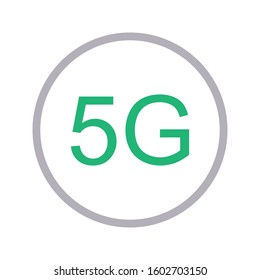 5G vector color line icon 