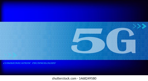 5G Vector Icon. 5th Generation Wireless Internet Network Connection Information Technology Illustration. Mobile devices telecommunication business web networking.

