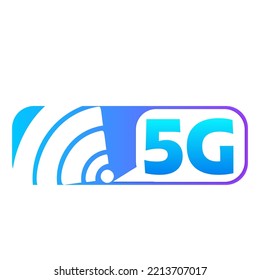 5G Vector Icon. 5th Generation Wireless Internet Network Connection Information Technology Illustration