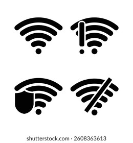 5G vector icon set Editable stroke.