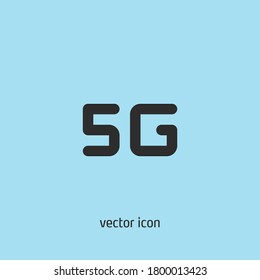 Icono vector "5G". Ui/Ux. Calidad premium.