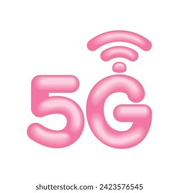 5G wifi connection illustration design