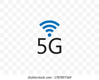 5g, Wireless-Symbol. Vektorgrafik, flaches Design.