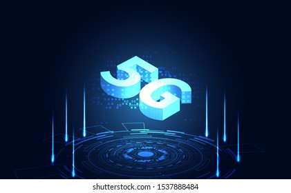 5G wireless internet technology Concept background wifi communication connection and business network high speed innovation connection vector illustration.