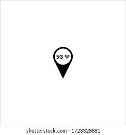 5g wireless network icon vector