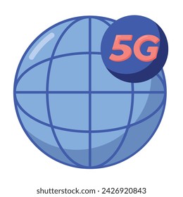5G world connection illustration vector