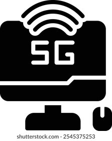 5G-49 Vector Glyph Icon Design