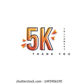 5k Followers thank you design