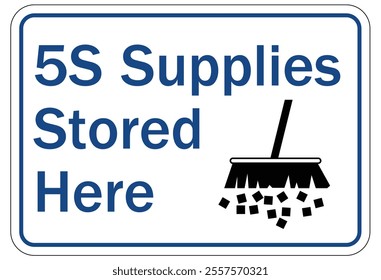 5s red tag sign and labels