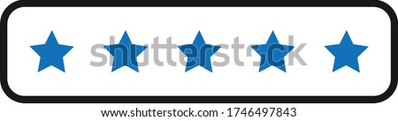 5star icon. Rating icon. Ranking icon  