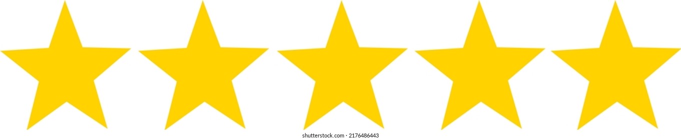 5star rating illustration vector format