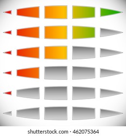 5-step progress, step indicators. (Swap colors easily)