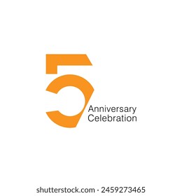 5th, 5 Logo, 5th Years Anniversary Logo, Five, Vector Template Design element for birthday, invitation, wedding, jubilee and greeting card illustration.