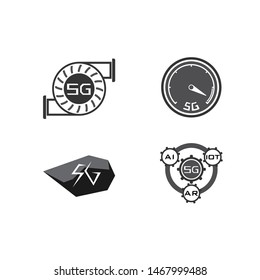 5th generation mobile network, high speed connection wireless systems. 5G technology vector icons for web design, UI, apps. EPS 10