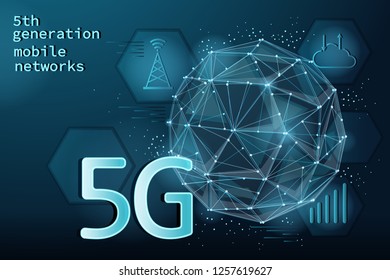 5th generation mobile networks technology concept and background