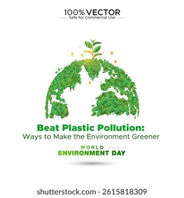 5th June World Environment Day Theme Design.