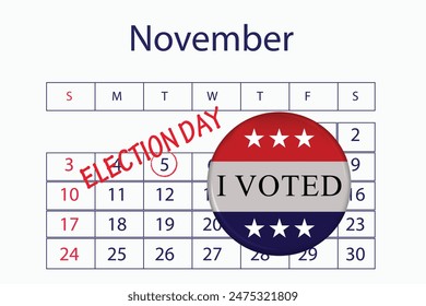 5th november Presidential election day in the United States. Vote 2024. Election 2025 USA. Political election campaign banner. design with Vote Day on November US.