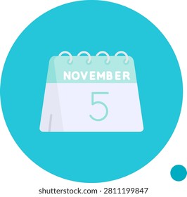 5th of November vector Icon Design Illustration