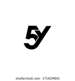 5y letter original monogram logo design