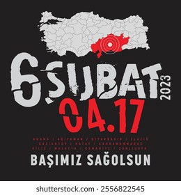 6 Şubat 2023 saat 04.17 Depremde kaybettiklerimizi rahmetle anıyoruz. February 6, 2023 at 04.17 We remember with mercy those we lost in the earthquake.