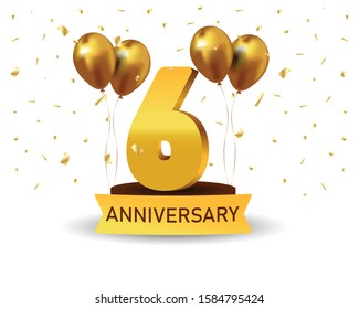 6th Anniversary Images Stock Photos Vectors Shutterstock