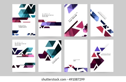 6 conjunto anual de plantillas de folletos vectoriales