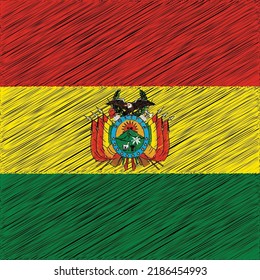 6 August Bolivia Independence Day Flag Design