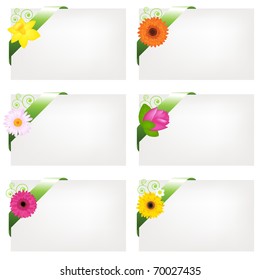 6 Etiquetas De Regalo En Blanco, Aisladas En Fondo Blanco, Ilustración De Vectores