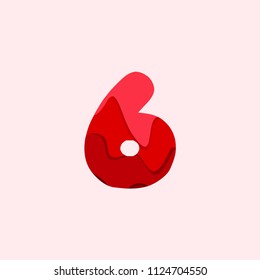 6 Blood Font Vector Template Design Illustration