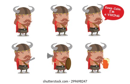 6 Cartoon Vikings 