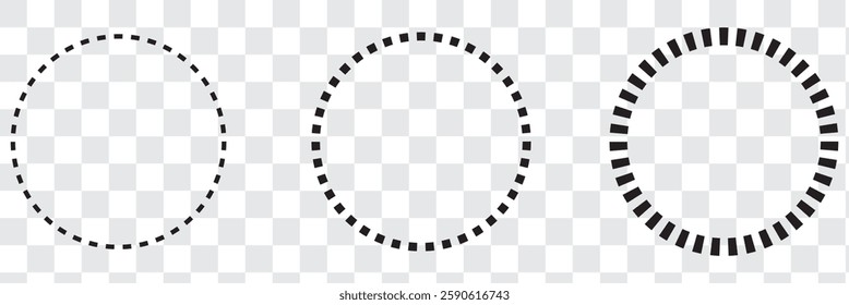 6 circle dotted line 6 circle dotted line