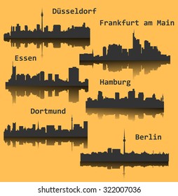 6 city in Germany, Deutschland ( Berlin, Hamburg, Essen, Dusseldorf, Dortmund, Frankfurt am Main)