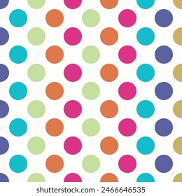 6 color trend of the year 2024.Colorful dots background.