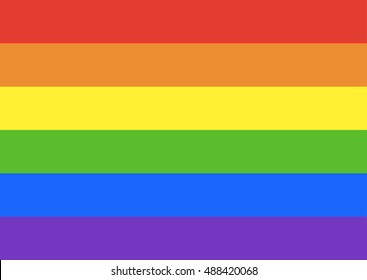 6 colors of rainbow. LGBT flag background. Vector illustration. 