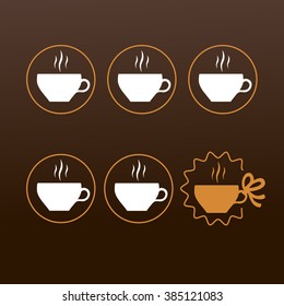 6 cup of coffee in a gift