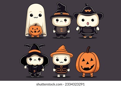 6 Cute Character Halloween festival